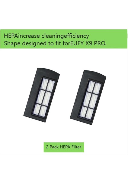 Eufy X9 Pro Yedek Parçalar Için Aksesuar Kiti Ana Fırça Yan Fırça Filtre Paspas Pad Yedek Ekler (Yurt Dışından) modelleri