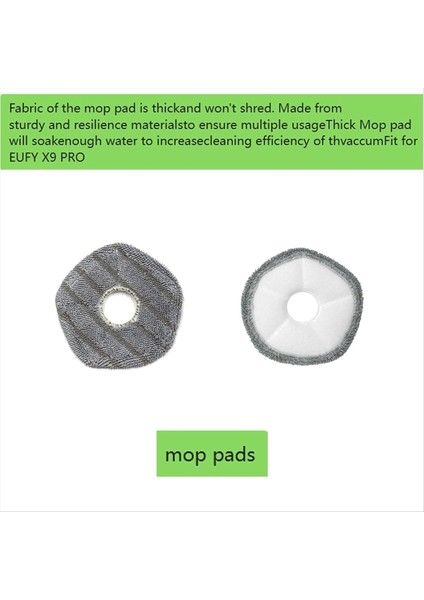 Eufy X9 Pro Yedek Parçalar Için Aksesuar Kiti Ana Fırça Yan Fırça Filtre Paspas Pad Yedek Ekler (Yurt Dışından) fırsatları