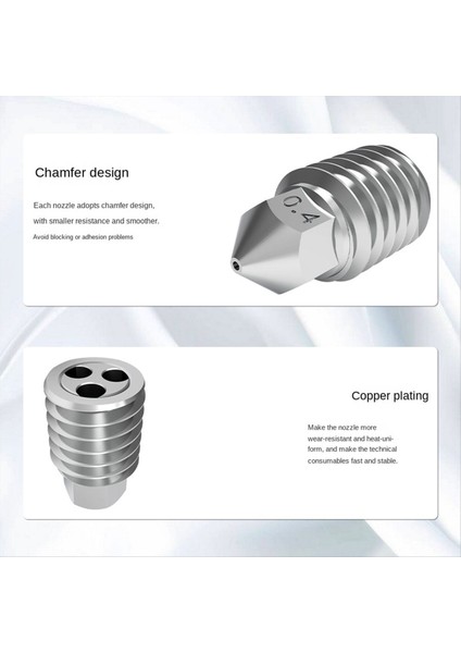 Bambu Lab X1 X1C P1S Için P1P Bakır Kaplama Nozul Yüksek Akışlı Nozul 3D Yazıcı Aksesuarları 0 6mm (Yurt Dışından) modelleri