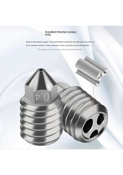 Bambu Lab X1 X1C P1S Için P1P Bakır Kaplama Nozul Yüksek Akışlı Nozul 3D Yazıcı Aksesuarları 0 6mm (Yurt Dışından) indirimleri