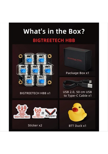 Bıgtreetech Hbb V1 0 Klipper Kontrol Klavyesi Için Kart 7 Makro Düğmeleri Rgb Aydınlatma 3D Yazıcı Voron Için Dıy 2 4 Switchwire (Yurt Dışından) fiyatları