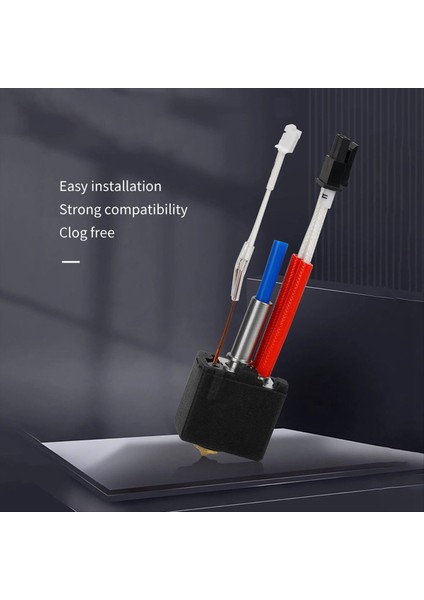 Anycubic Kobra 2 Hotend Pirinç+Sertleştirilmiş Çelik Nozul 24V 60W Isıtma Çubuğu Kobra 2 Neo/max/plus/pro 3D Yazıcı (Yurt Dışından) fırsatları