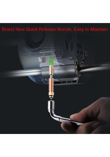 0 4mm Entegre Sertleştirilmiş Çelik Nozullar Hızlı Swap Bakır Alaşım Yüksek Akışlı Yüksek Hızlı Nozullar Ender 3 V3/K1C/K1 Max Için (Yurt Dışından) fiyatları