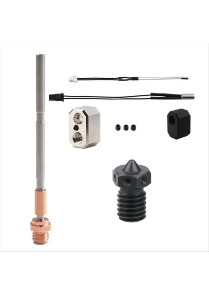 Prusa I3 Mk4 Için Extruder Hotend Kiti 0 4mm Sertleştirilmiş Çelik Meme Bakır Kaplama Isıtma Bloğu 24V 40W Isıtma Çubuğu (Yurt Dışından)