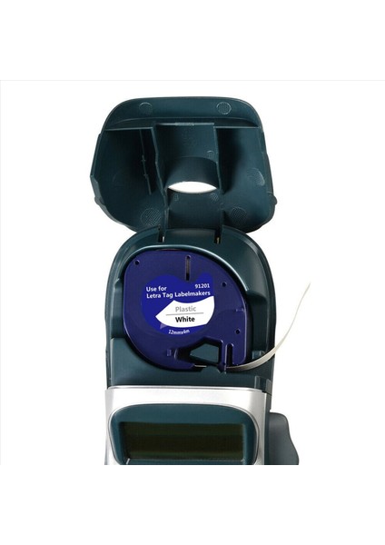 12 Paket Plastik Etiket Bantları Dymo Letratag 91201 Beyaz Üzerinde Siyah (12MM x 4m) LT-100H LT-100T LT-2000 QX50 (Yurt Dışından) fiyatları