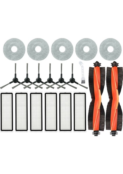Xiaomi Robot Süpürge S20+ / S10 Plus / B108GL / B105 / B108CN B113CN Parça Aksesuarları Ana Yan Fırça Filtre Paspaslar (Yurt Dışından)