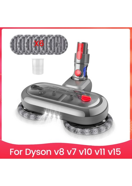 Dyson V8 V7 V10 V11 V15 Sert Zemin Yedek Elektrikli Süpürge Aksesuarları Için Elektrikli Islak Kuru Paspas Başlığı Aparatları (Yurt Dışından)