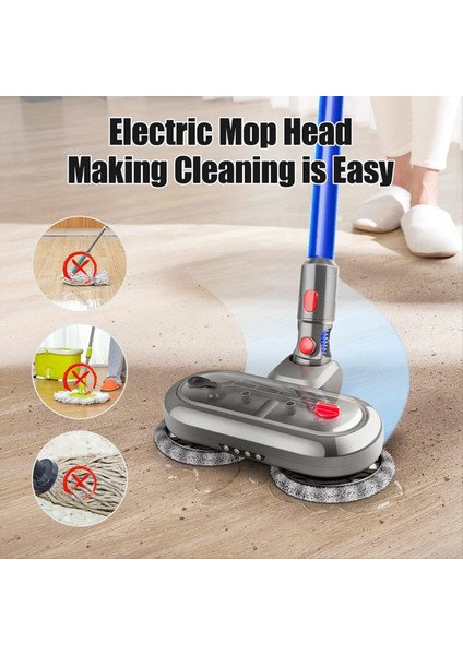 Dyson V8 V7 V10 V11 V15 Sert Zemin Yedek Elektrikli Süpürge Aksesuarları Için Elektrikli Islak Kuru Paspas Başlığı Aparatları (Yurt Dışından) modelleri