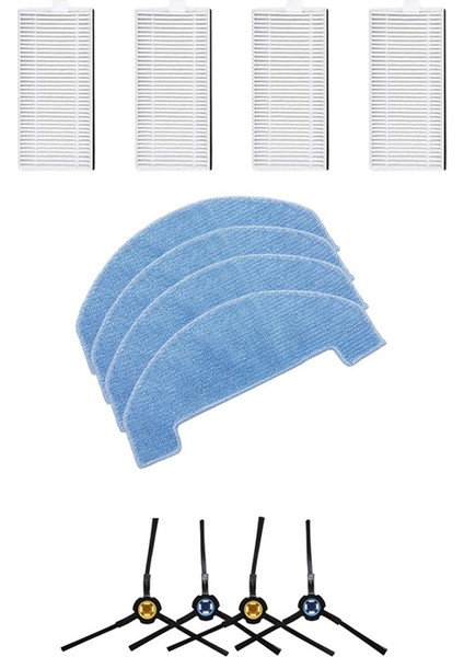 Ilıfe A20 T20S V3X Için Polaris Pvcr 3600 Ev Aletleri Parçaları Paspas Bezleri Yan Fırçalar Filtreler Robot Süpürge Kiti (Yurt Dışından)