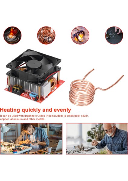 1000W Zvs Indüksiyon Isıtma Kartı Modülü 24-36V Düşük Voltajlı Isıtıcı Geri Sürücü Isıtıcı Dıy Için Bakır Tüplü (Yurt Dışından) fiyatları