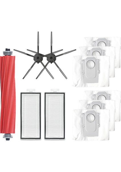 Xiaomi Stone Q7 Max / Q7 Max+ Süpürme Robotu Ana Fırça Toz Torbası Kauçuk Fırça Parçaları (Yurt Dışından)