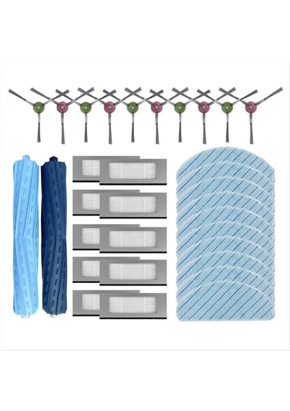 Debot Ozmo T9/t9 Pro/t9 Max/t9 Güç Ana Yan Fırça Filtre Paspas Bezleri Robotlu Süpürge Parçaları (Yurt Dışından)