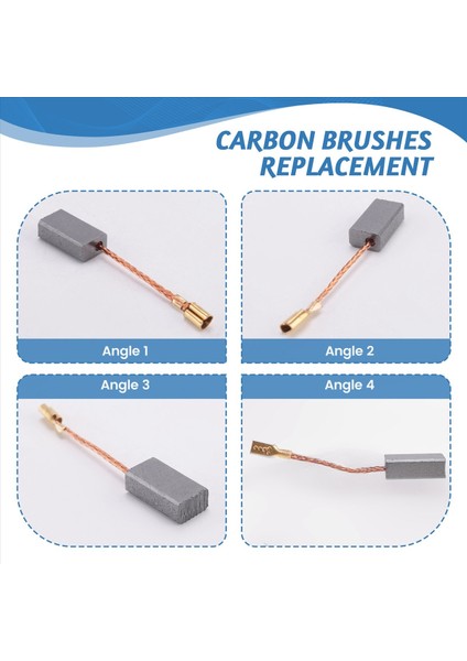 20 Adet Karbon Motor Fırçaları Elektrikli Alet Onarım Parçaları Için Yedek Açılı Öğütücü Fırça (Yurt Dışından) indirimleri