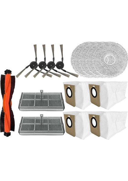 Xiaomi Mijia Omni M40 D110CN Elektrikli Süpürge Yedek Parçaları Için 15 Adet Vakum Fırçası Filtresi Paspas Bezi Toz Torbası Seti (Yurt Dışından) modelleri