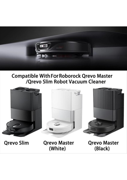 Roborock Qrevo Master/qrevo Slim Robot Süpürge Aksesuar Seti Ana Yan Fırça Hepa Filtreler Paspas Pedleri Toz Torbaları (Yurt Dışından) fiyatları