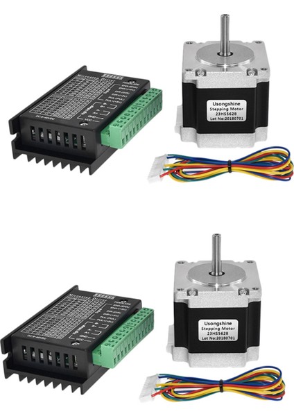 2x Nema 23 23HS5628 Step Motor 57 Motor 2 8A TB6600 Step Motor Sürücüsü NEMA17 23 Cnc ve 3D Yazıcı Parçası Için (Yurt Dışından)