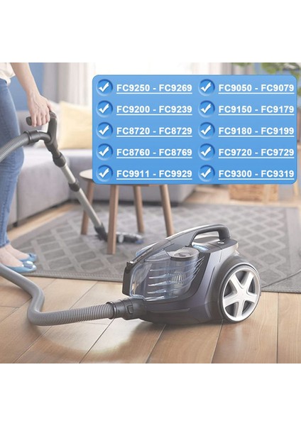 Philips FC8038/01 FC9088 FC9084 Elektrikli Süpürge Aksesuarları Için Uyumlu Yedek Parçalar Hepa Filtresi (Yurt Dışından) modelleri