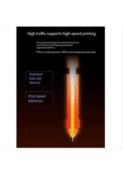 Yüksek Akışlı Baskı Yükseltilmiş Nozul K1C Krom Zirkonyum Bakır Nozul K1 Maks (Yurt Dışından) indirimleri