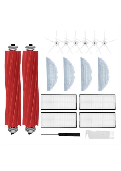 Roborock S7/s7+/s7 Maxv/s7 Maxv Plus/s7 Maxv Ultra/s7 Pro ULTRA/T7/T7S Plus Elektrikli Süpürge Parçaları Ana Yan Fırça Filtre Paspas (Yurt Dışından)