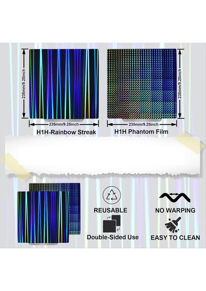 Dokulu H1H Yapı Plakası 235X235MM Manyetik Plaka Yok H1H Yay Çelik Sacı Ender 3/ender 2/3/3 Pro/4/4 Pro (Yurt Dışından) modelleri