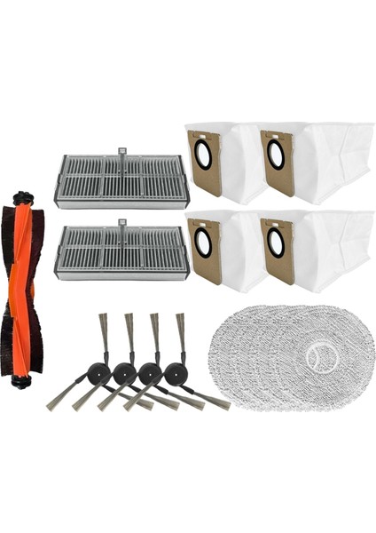 Xiaomi Mijia Omni M40 D110CN Elektrikli Süpürge Yedek Parçaları Için 15 Adet Vakum Fırçası Filtresi Paspas Bezi Toz Torbası Seti (Yurt Dışından) fırsatları