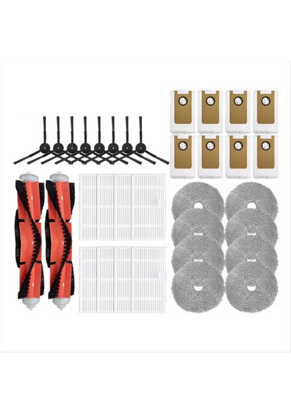 Uwant U200/U200 Pro/edison 2 PLUS/U250 Elektrikli Süpürge Fırçası Hepa Filtre Paspas Bezi Toz Torbası Yedek Parçaları Için 34 Adet (Yurt Dışından)