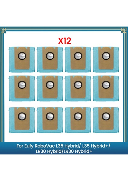 Eufy Robovac L35 HYBRID/L35 HYBRID+/LR30 HYBRID/LR30 Hybrid+ Elektrikli Süpürge Parçası Değiştirme Çöp Torbası, B Için Toz Torbaları (Yurt Dışından)
