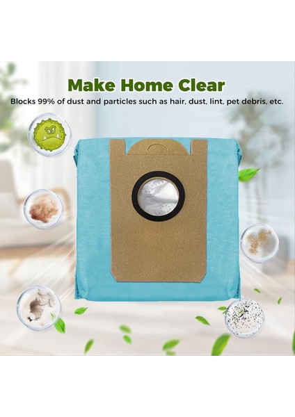 Eufy Robovac L35 HYBRID/L35 HYBRID+/LR30 HYBRID/LR30 Hybrid+ Elektrikli Süpürge Parçası Değiştirme Çöp Torbası, B Için Toz Torbaları (Yurt Dışından) modelleri