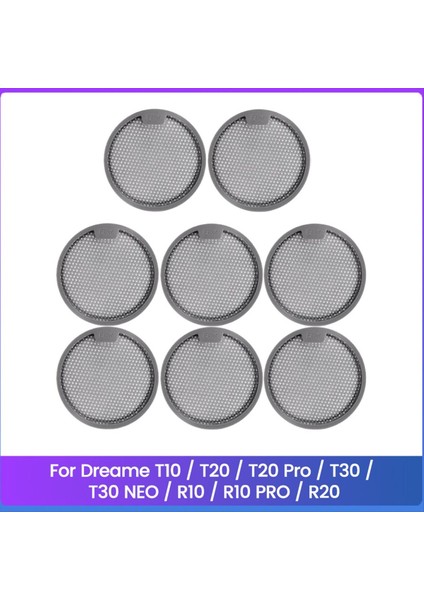 Dreame T10 / T20 / T20 Pro / T30 / T30 Neo / R10 / R10 Pro / R20 Elektrikli Süpürge Yedek Parçaları Için Yıkanabilir Filtre (Yurt Dışından)