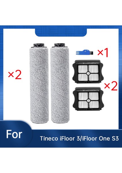 Tineco Ifloor 3/ıfloor One S3 Yedek Fırça Silindirleri ve Hepa Filtreleri Kablosuz Islak Kuru Elektrikli Süpürge Parçaları (Yurt Dışından)