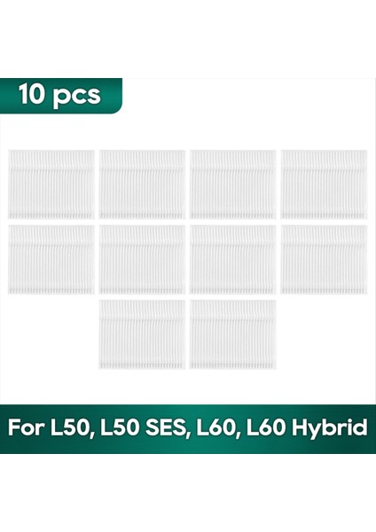 Eufy Clean L50, L50 Ses, L60, L60 Hibrit Robot Süpürge Yıkanabilir Filtre Için 10 Adet Yedek Parça Hepa Filtresi (Yurt Dışından)