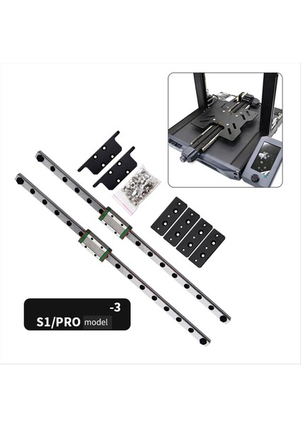Ender 3 S1 Çift Ekseni Için Ender 3 S1 Pro 3D Yazıcı Parçaları Için Doğrusal Rail Kitini Yükseltme Çift Slayt (Yurt Dışından) indirimleri