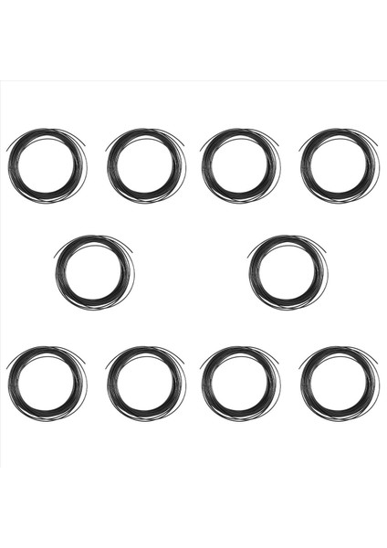 10PCS 10M Abs 3D 1 75MM Yazıcı Filament 3D Karalama Kalem Yazıcılar - Siyah (Yurt Dışından)