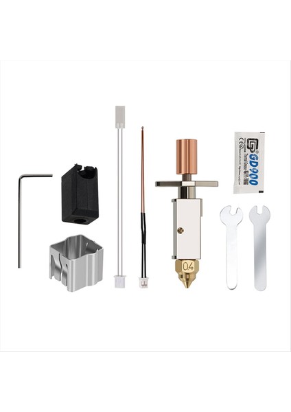 Creality Hotend Için Crm4 K1 K1 Max Hotend Kiti Seramik Isıtma Bloğu Kırktı K1 Yükseltme Hotend Nozul Plakted Bakır (Yurt Dışından)