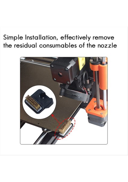 Prusa MK3S Için 3D Yazıcı Temizleyici Alet Fırçası+ Bakır Tel Fırçası Pirinç Diş Fırçası Nozul Temizleme Fırçası 3D Yazıcı Parçaları (Yurt Dışından) fiyatları