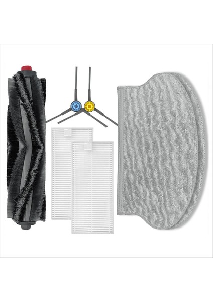 Eureka NER600 Silindir Ana Yan Fırça Hepa Filtre Paspas Bezi Robot Süpürge Yedek Parça Aksesuar Değiştirme Kiti (Yurt Dışından)