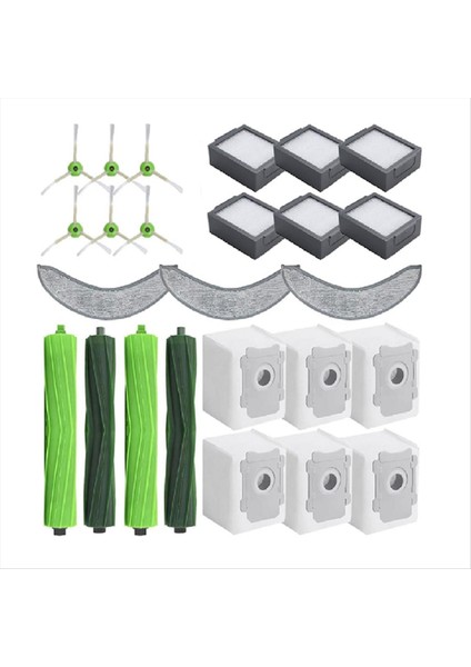 Irobot Roomba Combo J9+ ve Combo J7+/plus Süpürge Aksesuarları Için 25 Adet Ultra Dayanıklı Aksesuarlar (Yurt Dışından)