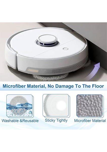 Roborock Saros Z70 Elektrikli Süpürge Aksesuarları Seti Yan Fırça Hepa Filtre Paspas Bezi Toz Torbaları (Yurt Dışından) fırsatları