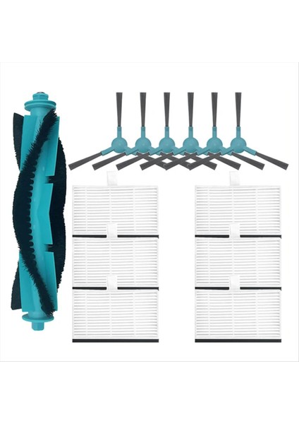 Conga 2499 Ultra Home Advanced / Atvel Smartgyro R80 Elektrikli Süpürge Aksesuarları Için Ana Yan Fırça Hepa Filtresi (Yurt Dışından)