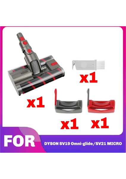 Dyson Omni-Glide SV19/21 Yumuşak Silindirli Temizleme Başlığı ve Çift Silindirli Fırçalı Elektrikli Süpürge Aksesuarı Için Motor Başlığı (Yurt Dışından)