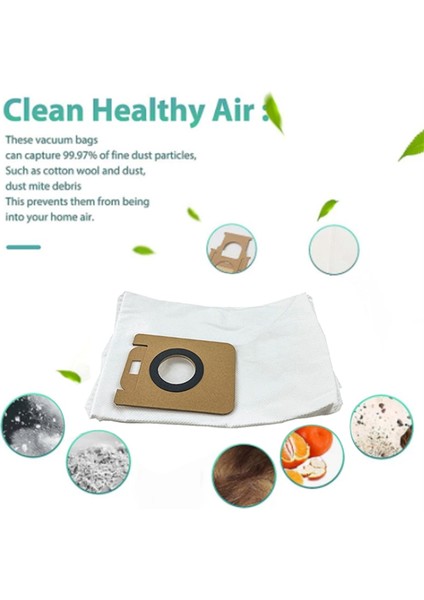 Xiaomi Dreame Bot Z10 Pro / L10 Plus Otomatik Boşaltma Robot Süpürgesi Için 9 Adet Toz Torbası Yedek Parça (Yurt Dışından) modelleri