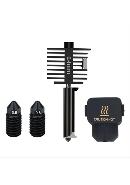 A1 Mini/a1 Için Hotend Baskı Kafası Yüksek Sıcaklık 0 6/0 8mm Sertleştirilmiş Çelik Nozul Bambu Lab Için Sıcak Uç Kiti 3D Yazıcı (Yurt Dışından)