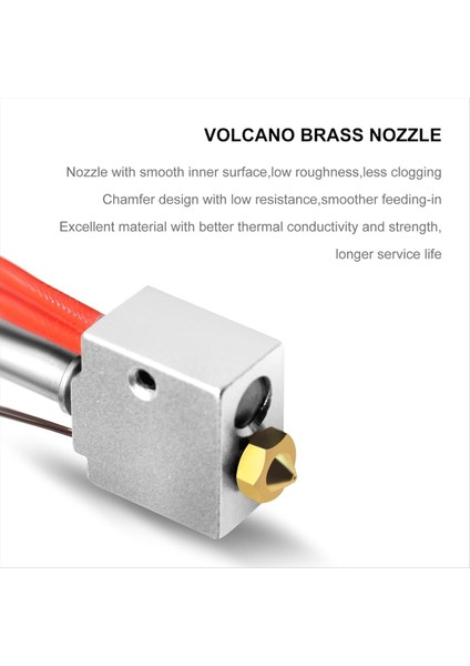 Kobra 2 Hotend Için V5 J-Head 3D Yazıcı Ekstrüder Parçası Kobra 2 Plus/max/pro Için Yanardağ Nozulları ile Monte Edildi (Yurt Dışından) fiyatları