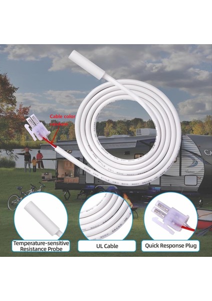 Kablo Uzunluğu Buzdolabı Termistörü 3851210025 Rv Için Dometik Modeller Için Yedek Sensör Rm Serisi RM1350 2351 2354 (Yurt Dışından) fırsatları