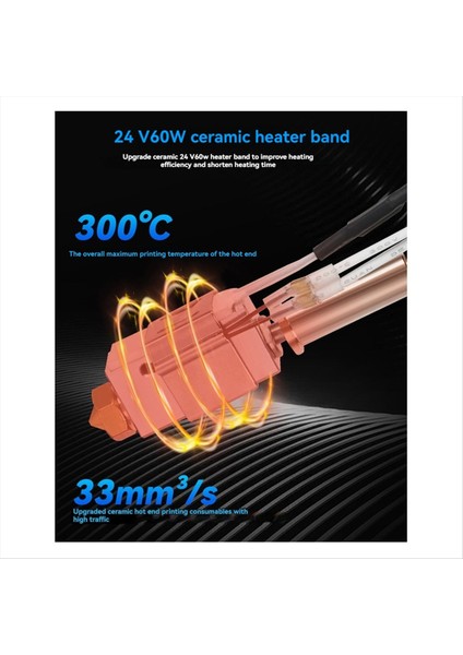 Anycubic Kobra 2 Hotend Için Yüksek Hız 24V 60W Seramik Isıtıcı Termistör 3D Yazıcı Parçaları (Yurt Dışından) modelleri