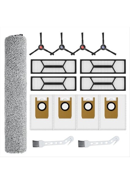 Eufy Robot Süpürge S1 Pro Aksesuarları Filtre Toz Torbası Silindir Bez Yedek Paket Fırça (Yurt Dışından)