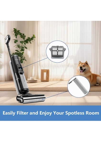 Tineco S5 Serisi Kablosuz Islak Kuru Elektrikli Süpürge Yedek Kiti Için Yedek Fırça Silindirleri ve Filtreler (Yurt Dışından) modelleri