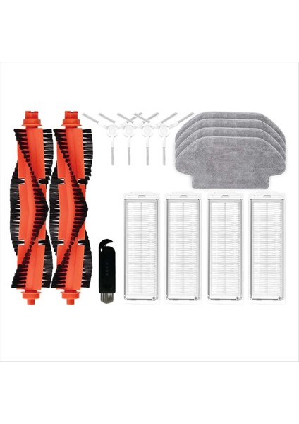 Mi Robot Vakum Paspas 2s / Paspas P / Paspas Pro / XMSTJQR2S / STYTJ02YM Ana Yan Fırça Hepa Filtre Paspas Aksesuarları (Yurt Dışından)