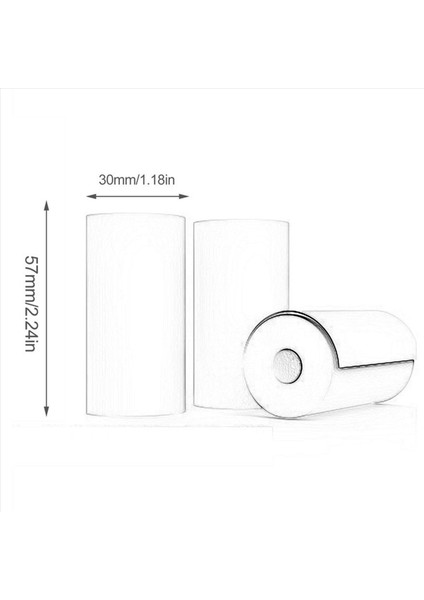 30 Rulo Termal Kağıt Kayıt Kazanç Pos Makbuz Kağıtları 57X30MM Termal Kağıt Yazıcı Yazar Kayıt (Yurt Dışından) fiyatları