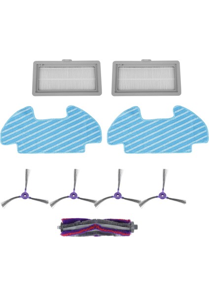 9 Parça / Set Silindir Yan Fırça Silme Filtresi Samsung Powerbot-E VR05R5050WK Elektrikli Süpürge Yedek Parçaları Için Yedek (Yurt Dışından) modelleri
